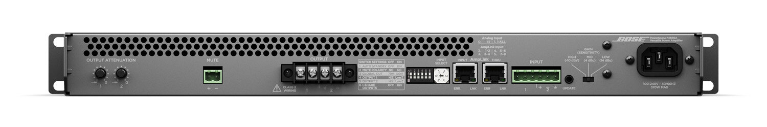 Bose P2600A 功放機 接口截面圖