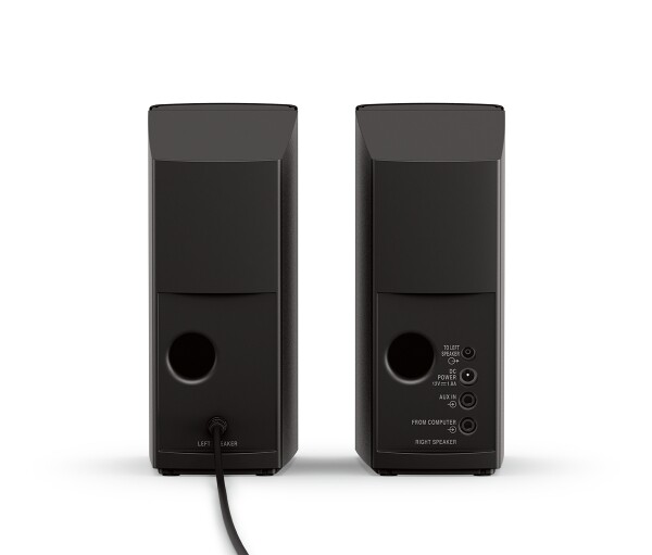 Companion 2 系列 III 多媒體揚聲器系統-后視圖